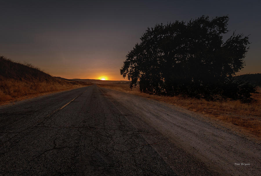 Landscape Photograph - Back Road from Bradley by Tim Bryan