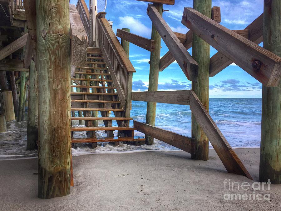 Back Stairs To The Tiki Bar Photograph by S Falletti - Fine Art America