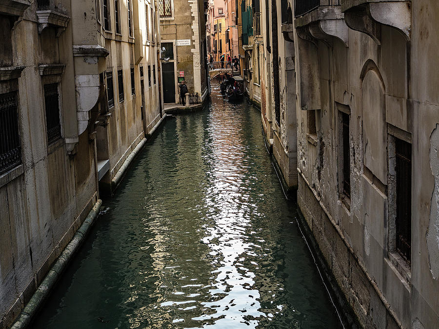 Back street canal of Venice Photograph by Ed James