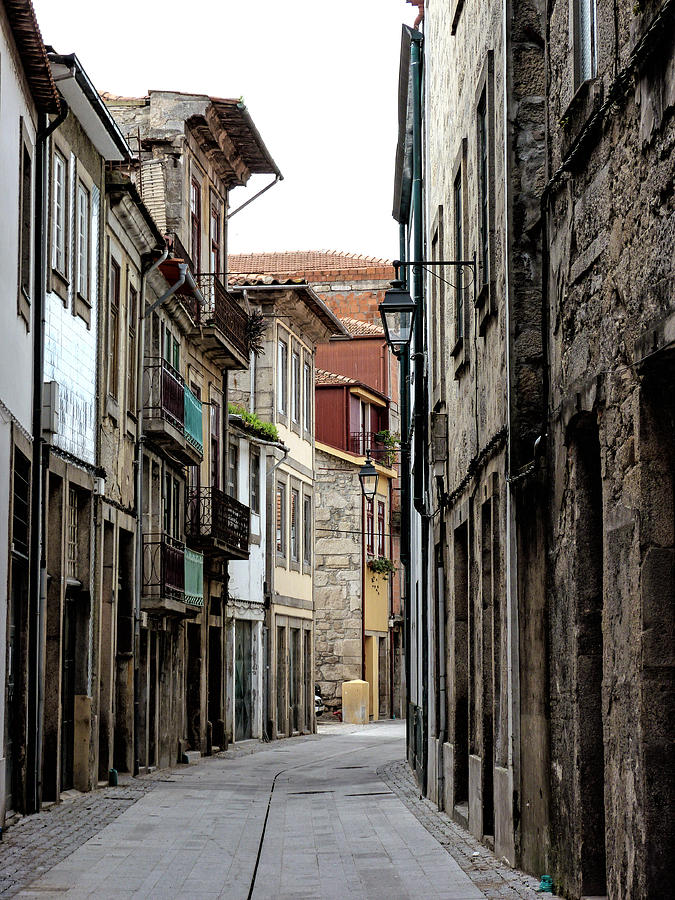 Back Street in Oporto Portugal Photograph by Lynn Bolt