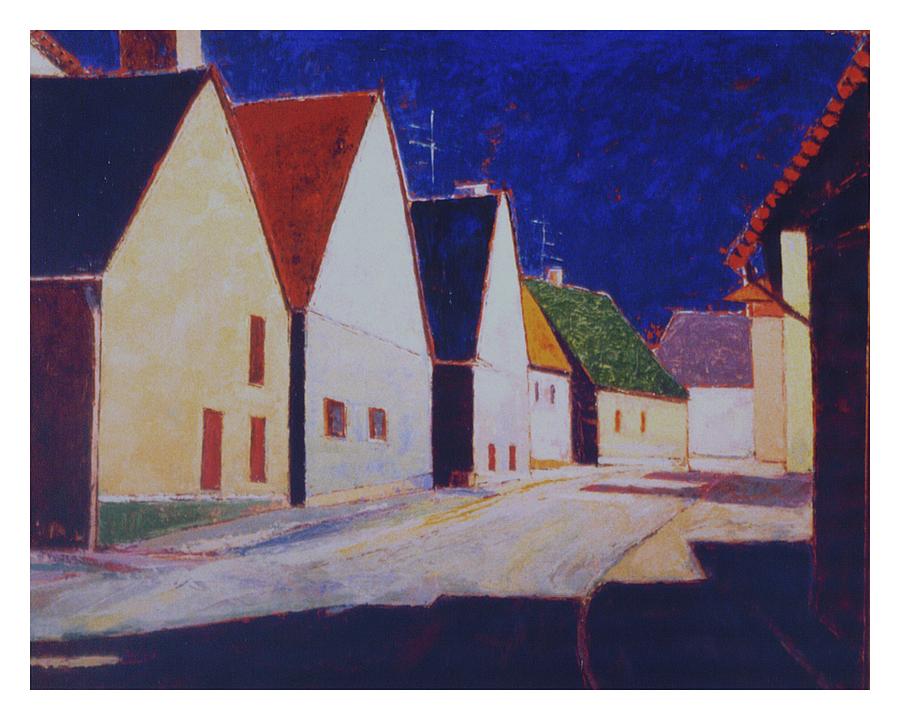 Houses Painting - Back Street by Walter Casaravilla