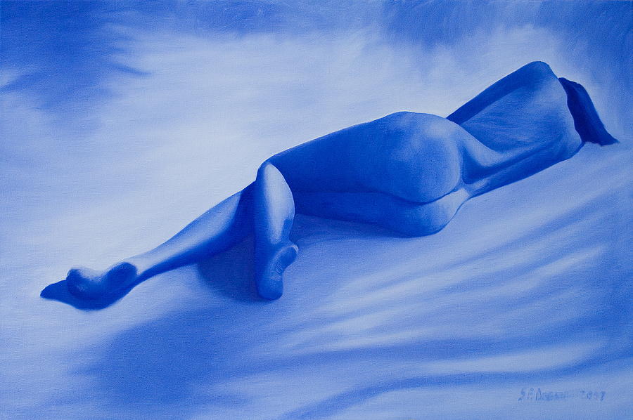 Back to Blue II Painting by Stephen Degan