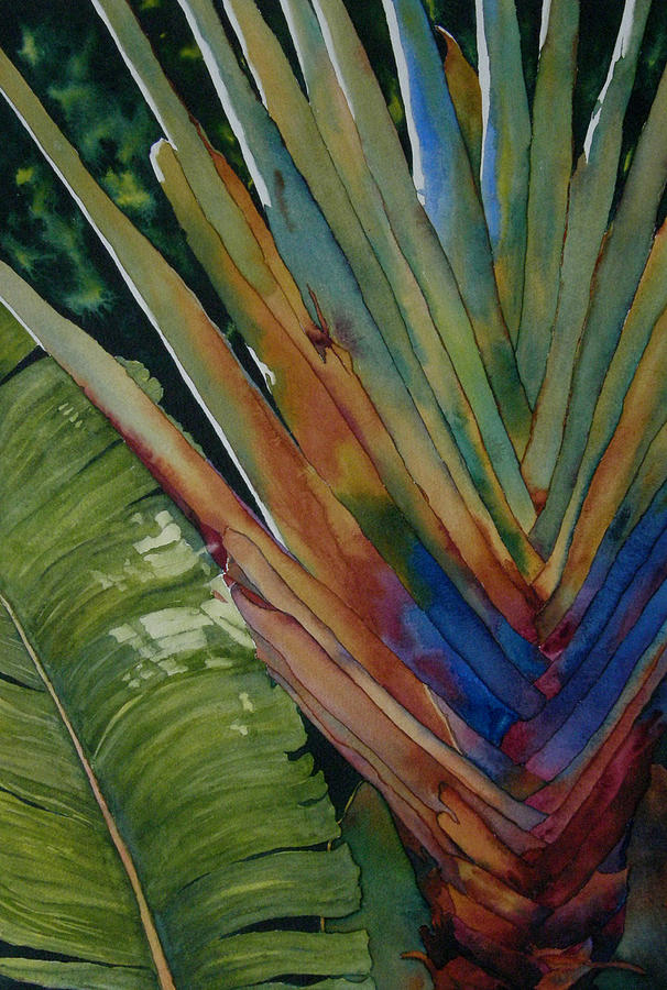 Tropical Painting - Back to Key West by Judy Mercer