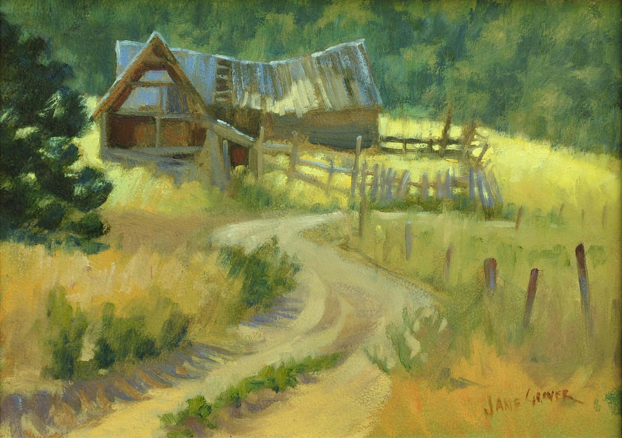 Barn Painting - Back to the Earth by Jane Grover