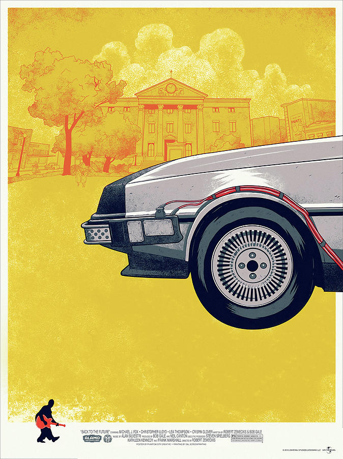 Movie Digital Art - Back To The Future Delorean Part 1 by Geek N Rock Movie Digital Art - Back To The Future Delorean Part 1 by Geek N Rock