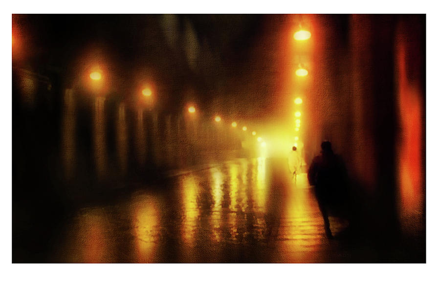 Back to the Past. Alley of Lights. Ltd Edition of only 3 Fine Art Giclee prints Photograph by Jenny Rainbow