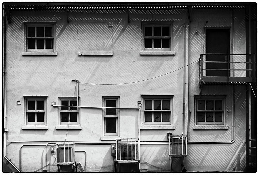 back windows in Black and white Photograph by Rudy Umans