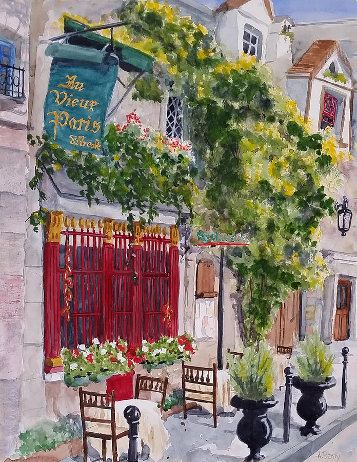 Backdoor Parisian Painting by Aaron Beaty - Fine Art America