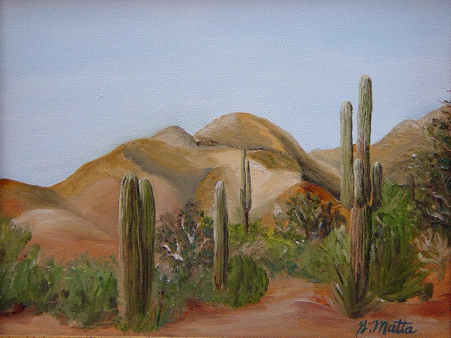 Mountain Painting - Backdoor View by Gretchen Matta