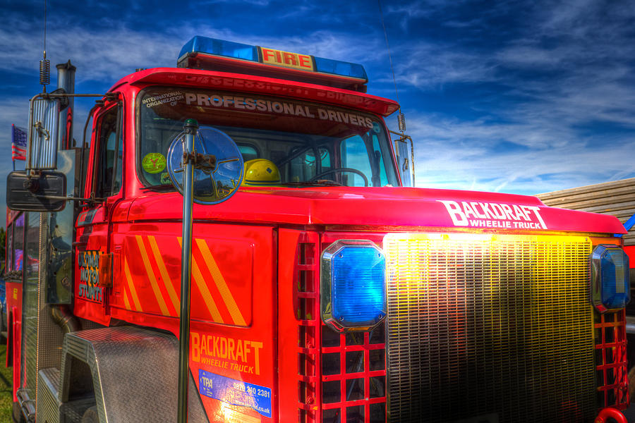 Backdraft Fire Truck Photograph by David Pyatt