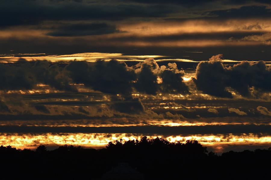 Backlit Clouds At Sunset  Photograph by Lyle Crump