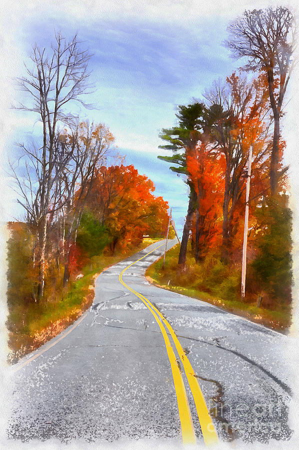 Backroads Vermont Painting by Edward Fielding