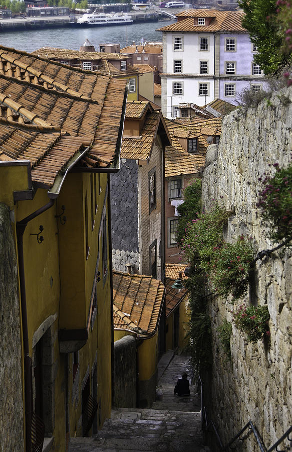 Porto Photograph - Backstreet by Mark Coran