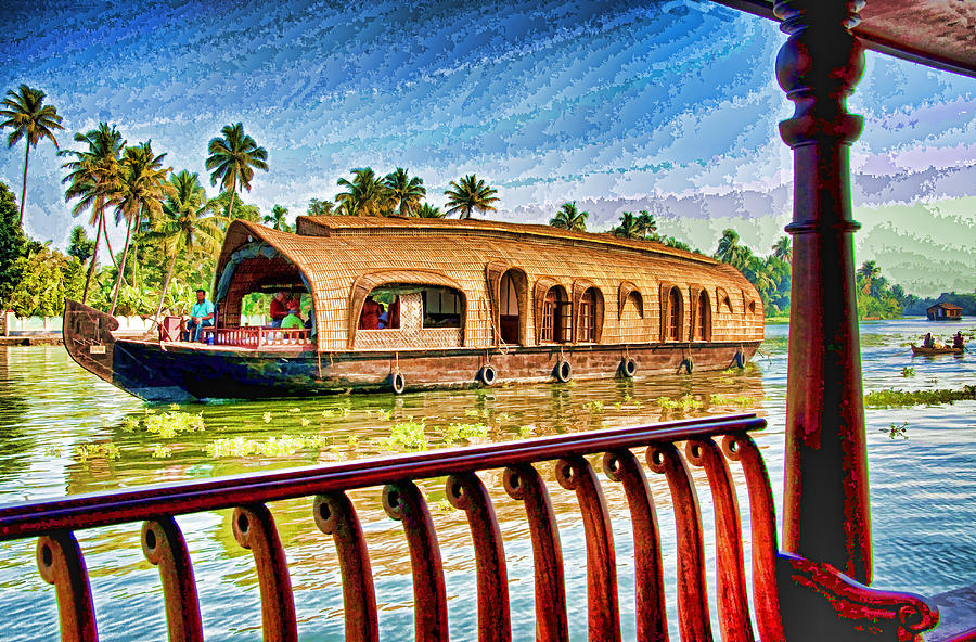 Backwaters Houseboat Photograph by Dennis Cox