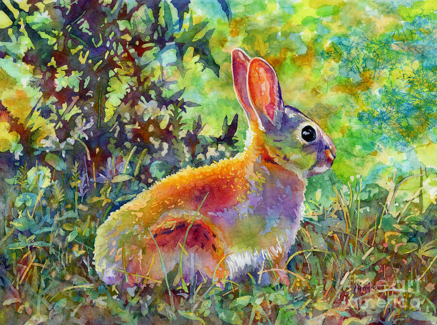 Backyard Bunny Painting