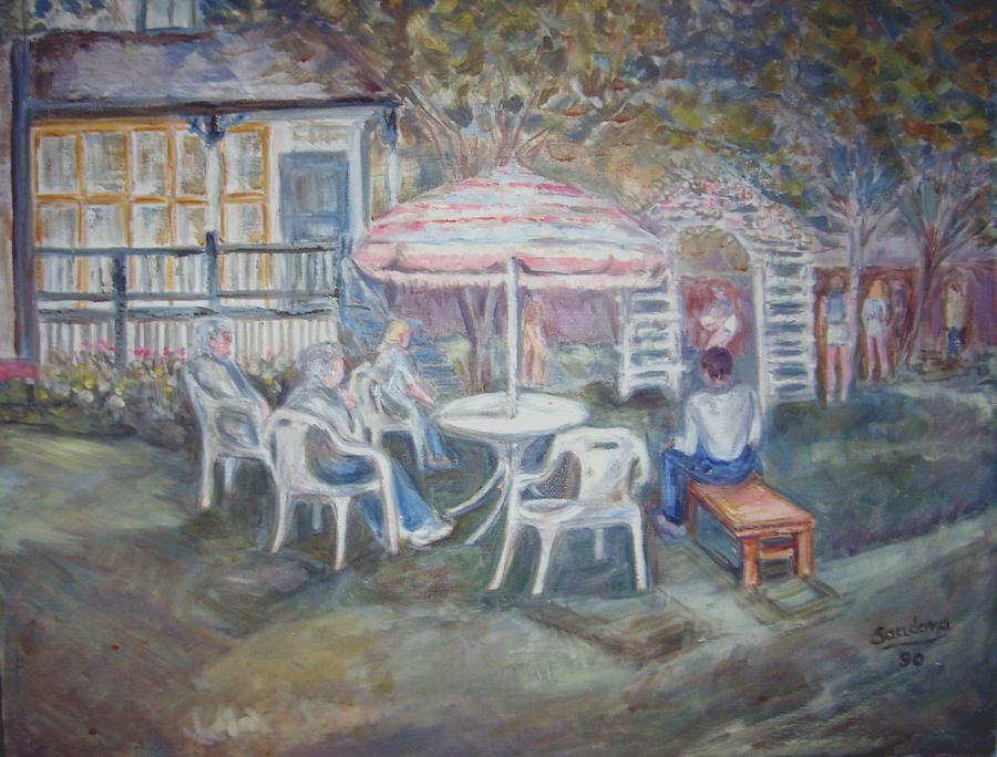 Backyard Cookout Painting by Joseph Sandora Jr - Pixels