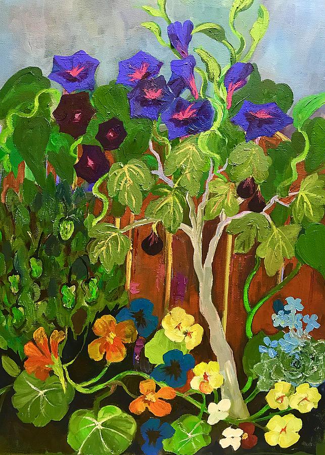 Backyard Wonders Painting by Esther Woods