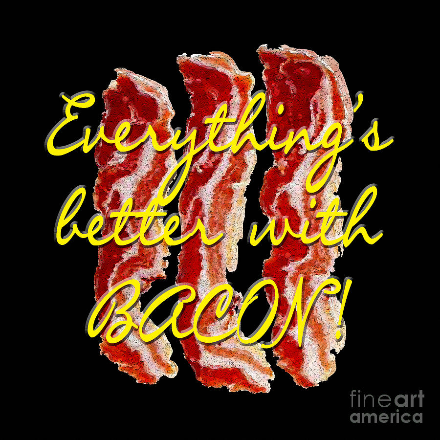 Bacon Painting - Bacon by Two Hivelys