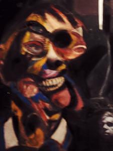 Mixed Painting - Baconest by Indrid Cole Mixed Painting - Baconest by Indrid Cole