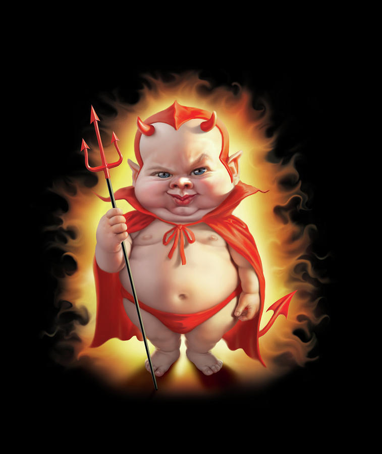 Bad Baby Digital Art by Mark Fredrickson