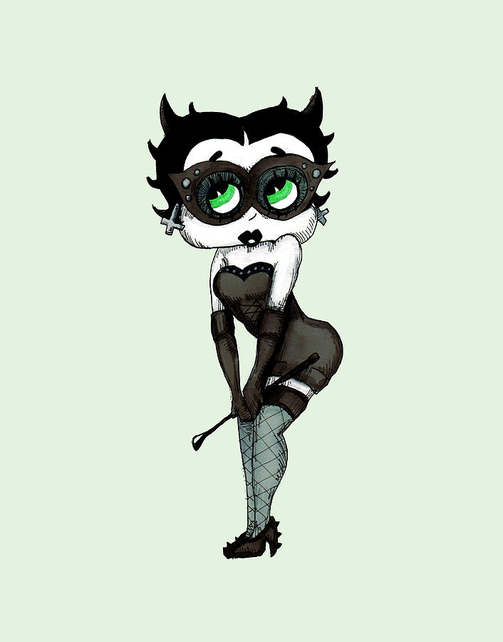Betty Drawing - Bad Betty by Ludwig Van Bacon Betty Drawing - Bad Betty by Ludwig Van Bacon