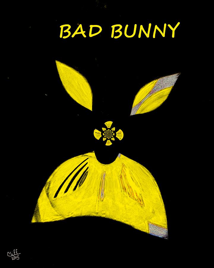 Bad Bunny Painting by Cliff Wilson