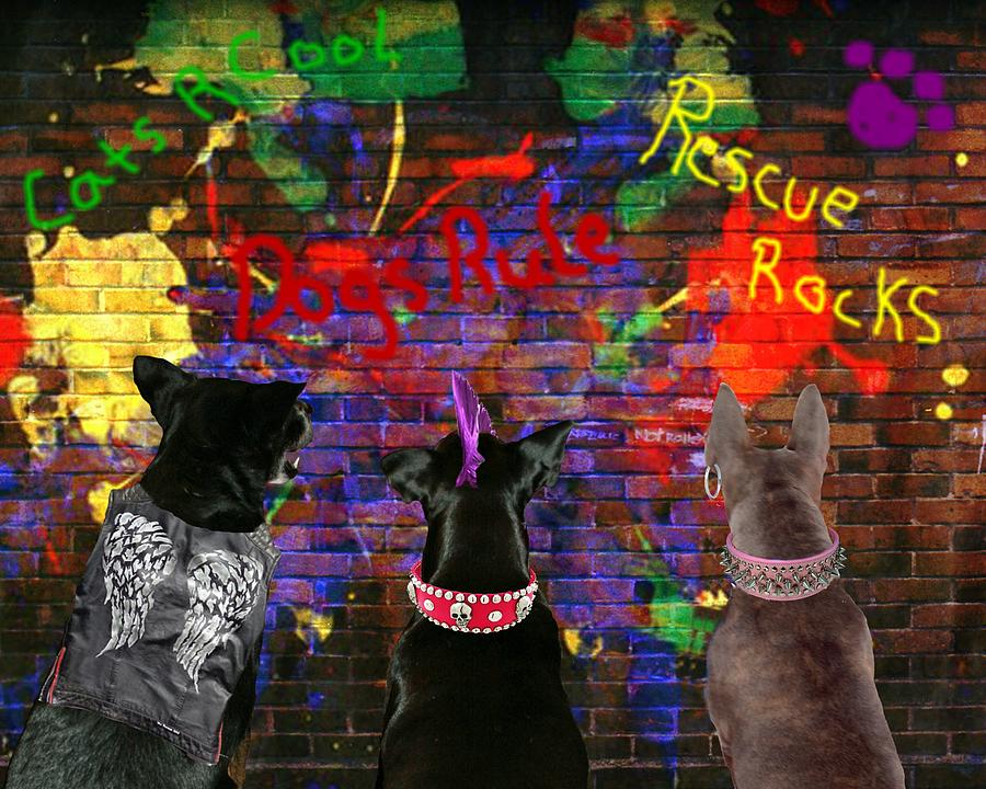 Bad Dogs Digital Art by Terry Burgess