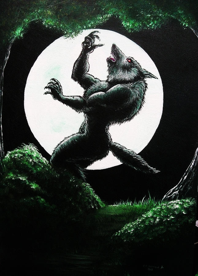 Bad Moon Painting by Christopher Armfield