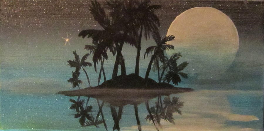 Bad Moon Sparkles   Painting by Robert Francis
