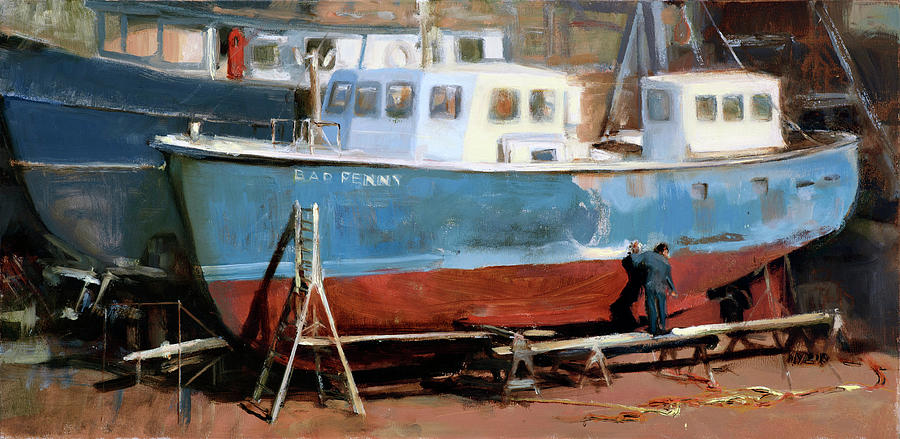Boat Painting - Bad Penny by Donna Lee Nyzio