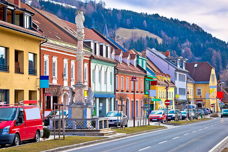 Bad sankt Leonhard colorful streetscape  Photograph by Brch Photography