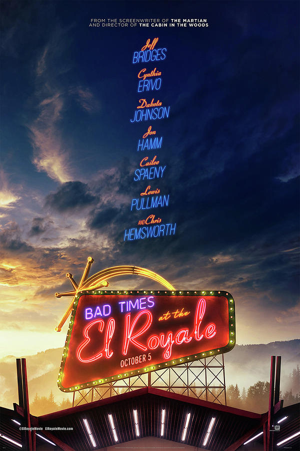 Bad Times at the El Royale  Mixed Media by Movie Poster Prints