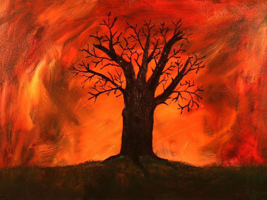 Bad Tree Painting by David Stasiak
