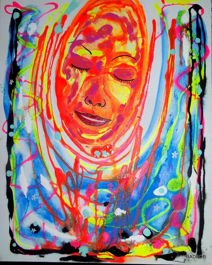 Baddreamgirl Painting by Robert Francis
