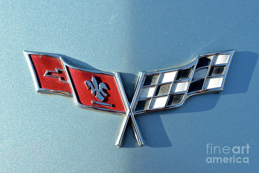 Badge of a 1977 Chevrolet Corvette Photograph by George Atsametakis