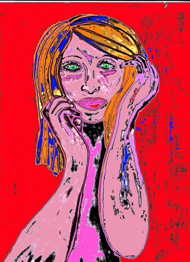 Badgirl Digital Art by Robert Francis