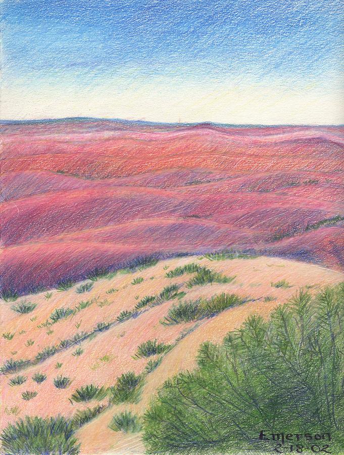 Badlands Drawing by Harriet Emerson - Fine Art America