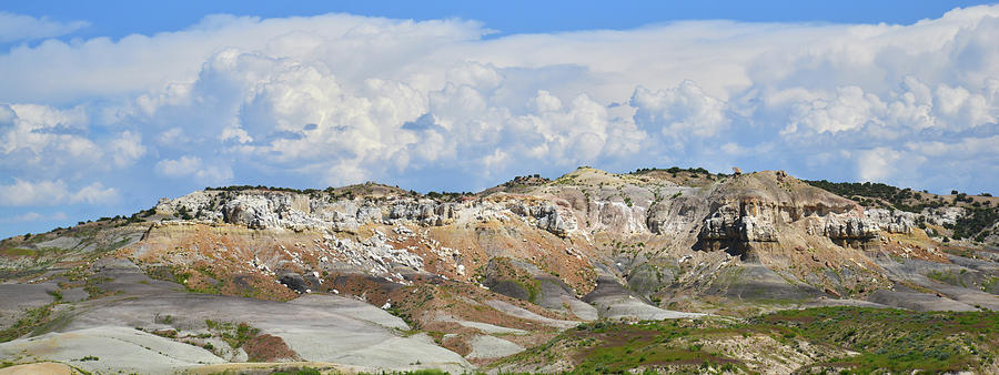 Badlands in Wyoming Photograph by Ray Mathis