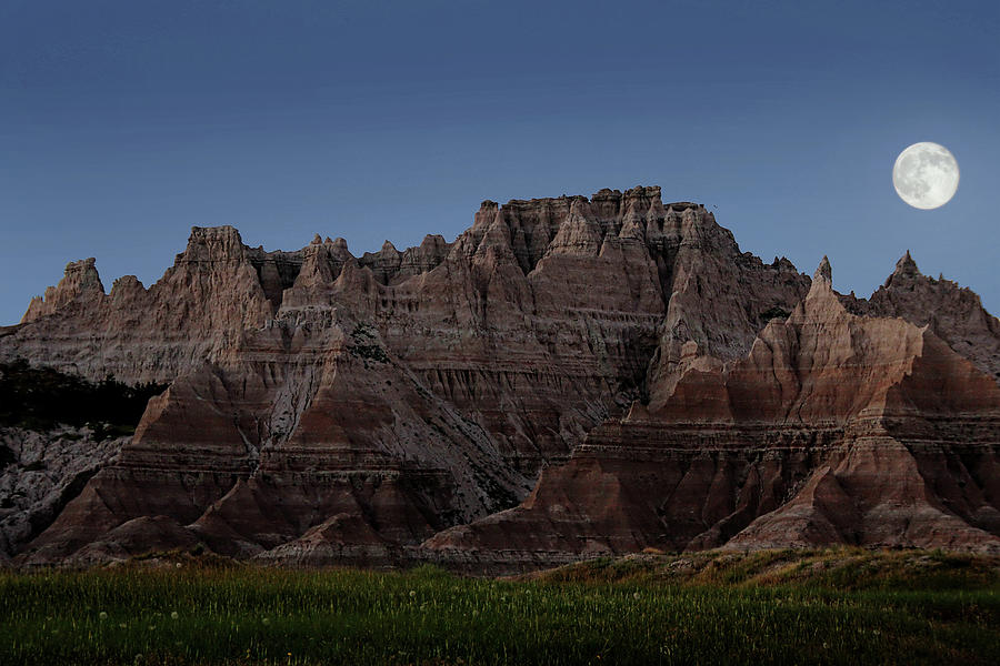 Badlands Moon Rising Photograph by Jemmy Archer