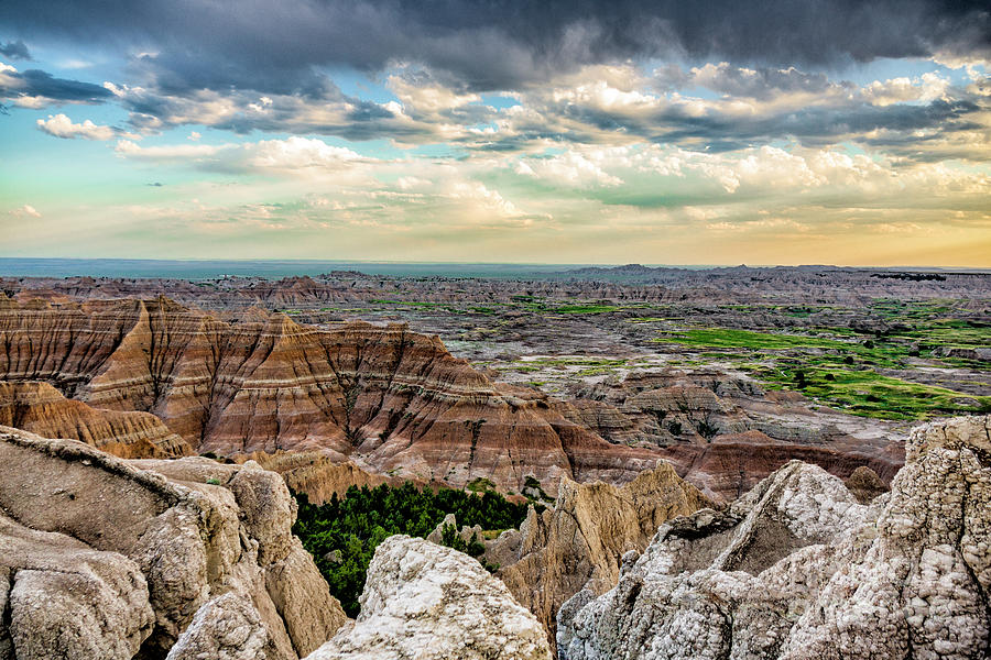 Badlands Pinnacles Overlook 1 Photograph by Donald Pash