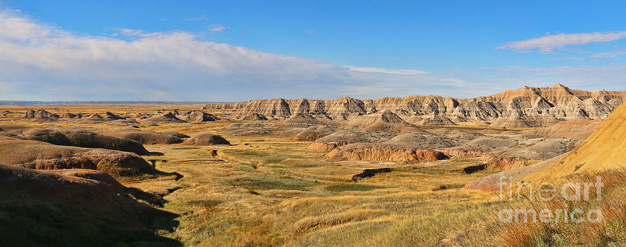 Badlands Panorama 8552 8553 Photograph by Jack Schultz