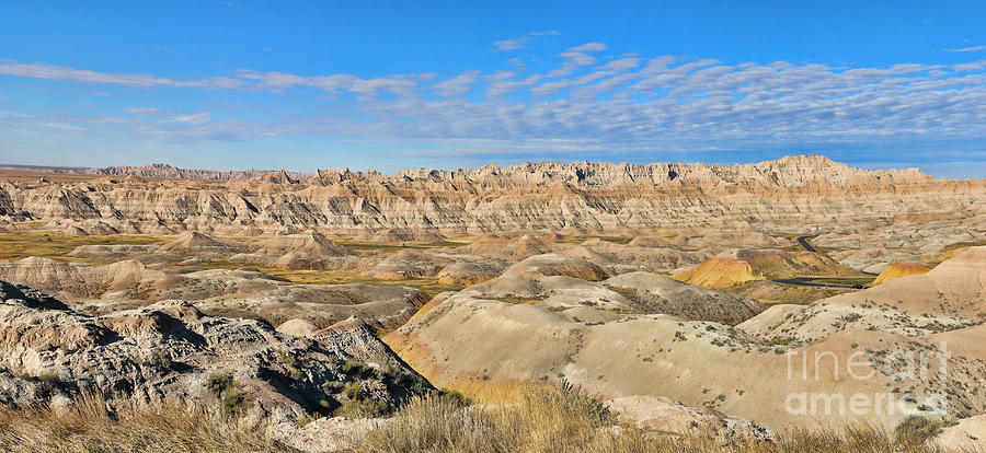 Badlands Panorama 8564 8565 8566 8567 Photograph by Jack Schultz