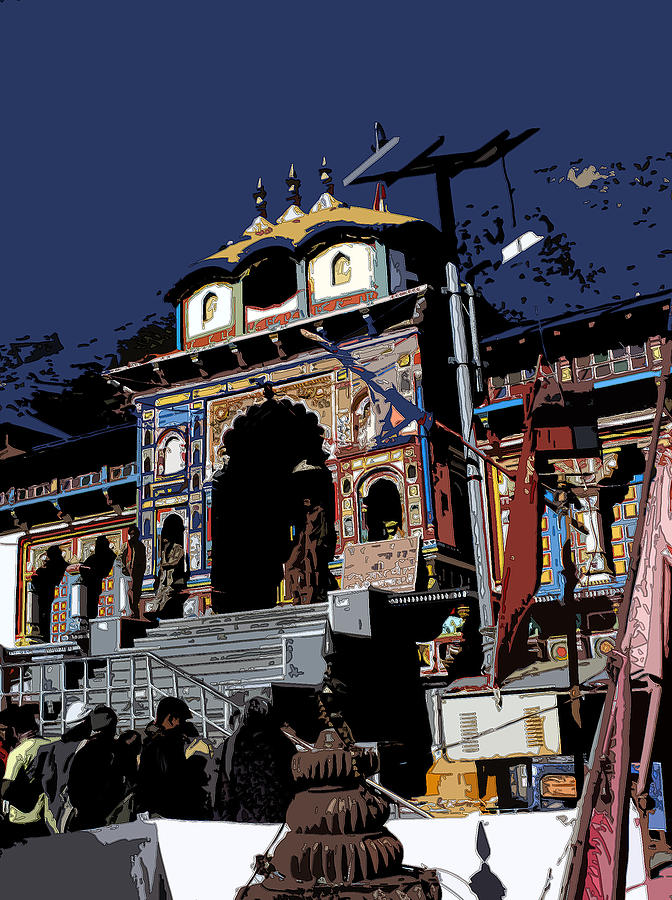 Badrinath Temple 1 Photograph by Padamvir Singh