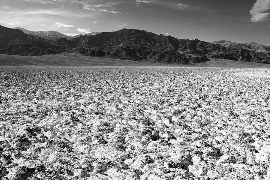 Black And White Photograph - Badwater and the Panamints by Troy Montemayor