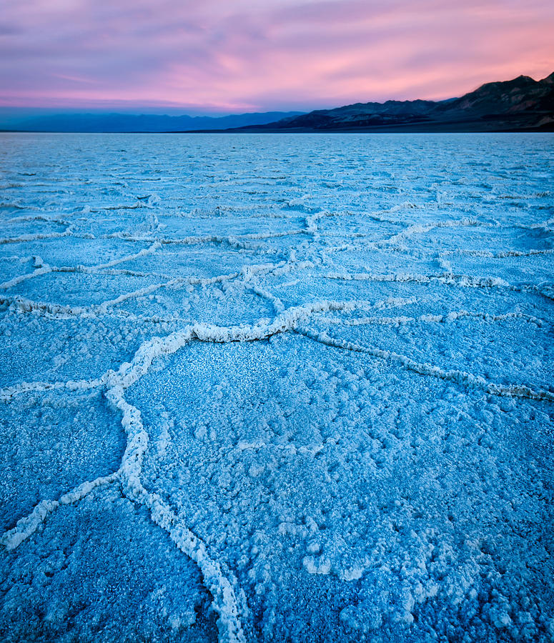 Badwater Basin Blue Hour Photograph by Matt Hammerstein