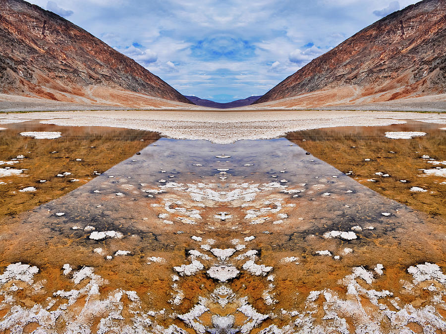 Badwater Basin Death Valley Mirror Photograph by Kyle Hanson