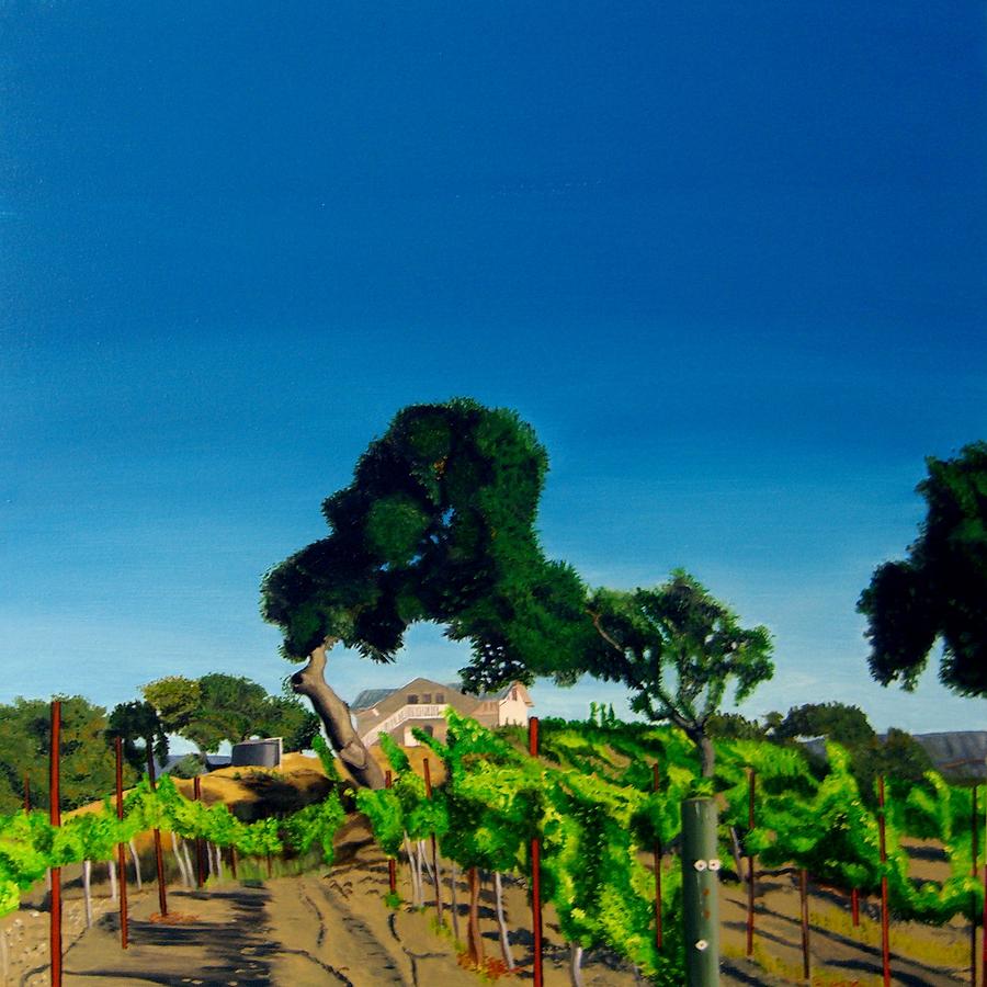 Baehner Fournier Vineyards One Painting by Maude and Al Caredio