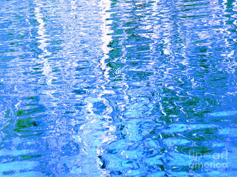 Baffling Blue Water Photograph by Sybil Staples