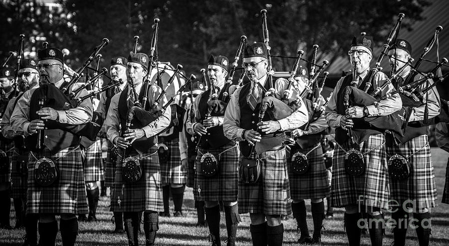 Bagpipe Band - Scottish Festival and Highland Games Photograph by Gary Whitton