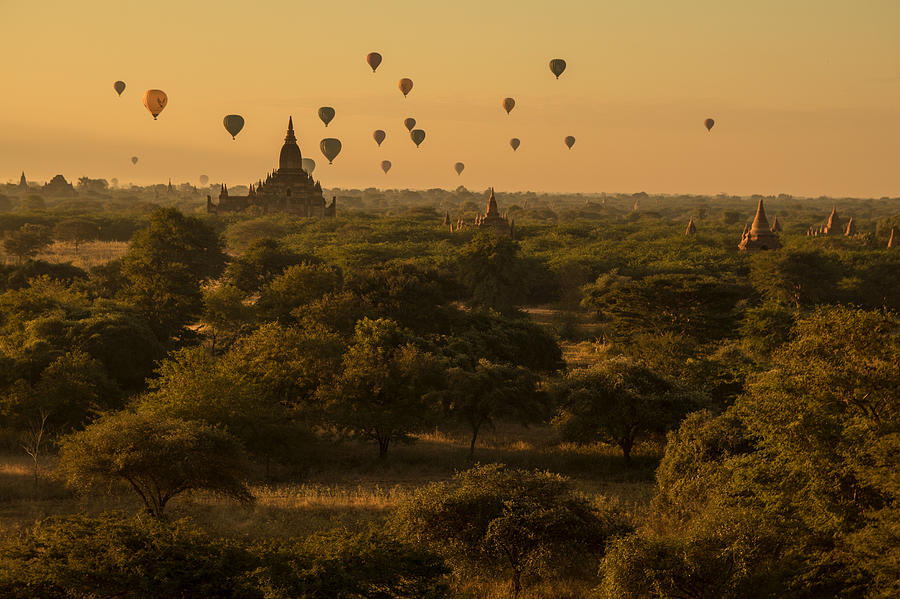 Bagan Sunrise Photograph by Joshua Van Lare